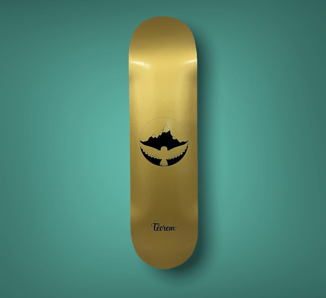 Skateboard Gold Teorem Art
